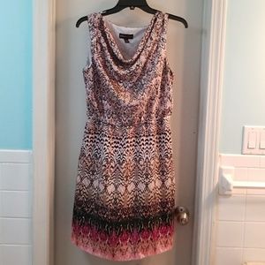 Dana Buchman Draped Neck Sleak Dress